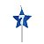 Vela Aniversário estrela Azul com glitter - Imagem 9