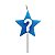 Vela Aniversário estrela Azul com glitter - Imagem 12