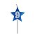 Vela Aniversário estrela Azul com glitter - Imagem 11