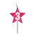 Vela Aniversário estrela Rosa com glitter - Imagem 5
