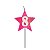 Vela Aniversário estrela Rosa com glitter - Imagem 10