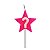 Vela Aniversário estrela Rosa com glitter - Imagem 12