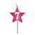 Vela Aniversário estrela Rosa com glitter - Imagem 9