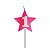 Vela Aniversário estrela Rosa com glitter - Imagem 3