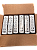 Cartuchos de 200 Pulseiras Zebra Z-band Adulto Branco - Caixa C/ 6 - Imagem 1