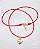 Colar vermelho Dinda banhado Ouro 18k - Imagem 4