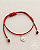 Pulseira vermelha Espírito Santo com ponteiras Prata 925 - Imagem 2
