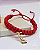 Pulseira vermelha com Figa banhada ouro 18k RN - Imagem 2