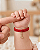 Pulseira vermelha com Figa banhada ouro 18k RN - Imagem 1