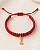 Pulseira vermelha com Figa banhada ouro 18k RN - Imagem 5