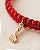 Pulseira vermelha com Figa banhada ouro 18k RN - Imagem 6