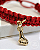 Pulseira vermelha com Figa banhada ouro 18k RN - Imagem 4