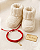 Pulseira vermelha com Figa banhada ouro 18k RN - Imagem 3
