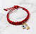 Pulseira Macramê com Figa e Olho Grego banhada Ouro - Imagem 1
