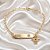 Pulseira Plaquinha e Anjinho Banhada a Ouro 18k - Imagem 3