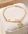 Pulseira Plaquinha e Anjinho Banhada a Ouro 18k - Imagem 5