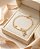 Pulseira Plaquinha e Anjinho Banhada a Ouro 18k - Imagem 1