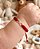 Pulseira colorida macramê infinito Prata 925 com ponteira - Imagem 5