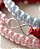 Pulseira colorida macramê infinito Prata 925 com ponteira - Imagem 7