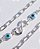 Pulseira infinito com olho grego Prata 925 - Imagem 3