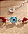 Pulseira vermelha olho grego em prata 925 com extensor - Imagem 3