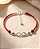 Pulseira vermelha infinito e olho grego em prata 925 com extensor - Imagem 1