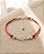 Pulseira vermelha infinito e olho grego em prata 925 com extensor - Imagem 4