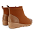Bota Feminina Cano Curto Usaflex Em Couro Moda E Conforto - Imagem 4