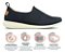 Tênis Feminino Usaflex Casual Slip On Elastano Leve Confortável Macio - Imagem 8