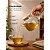 Chaleira de Vidro Borossilicato 1L Tampa de Bambu, Bule Infusor para Chá, Jarra Resistente ao Calor - Imagem 3