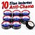 Kit 10 Fitas Isolante Anti Chama 10M Fita Com Cola Forte Isolamento Elétrico Rolo De Fita - Imagem 1