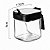 Kit 3 Porta Condimentos Vidro 300ml Com Colher Inox Sal Açúcar Café Tempero Organizador Cozinha - Imagem 4