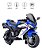 Moto Elétrica Infantil Ninja Esportiva 12v Luz Led Rodinhas Azul 127/220v - Imagem 8