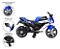 Moto Elétrica Infantil Ninja Esportiva 12v Luz Led Rodinhas Azul 127/220v - Imagem 7