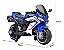 Moto Elétrica Infantil Ninja Esportiva 12v Luz Led Rodinhas Azul 127/220v - Imagem 6