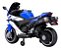 Moto Elétrica Infantil Ninja Esportiva 12v Luz Led Rodinhas Azul 127/220v - Imagem 3
