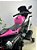 Moto Elétrica Infantil Ninja Esportiva Rosa Com Rodinhas Rosa-chiclete - Imagem 3