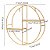 Nicho Prateleira De Parede Redondo Aramado Dourado E Madeira Prateleira Moderna Maquiagem Livros Fotos - Imagem 5