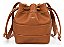 Bolsa Transversal Ombro Bucket Saco Couro Legitimo Evo Marrom Couro - Imagem 1