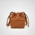Bolsa Transversal Ombro Bucket Saco Couro Legitimo Evo Marrom Couro - Imagem 8