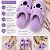 Pantufa Com Orelhinhas Pantufa Coala Fofa Quentinha Feminina Forrada Em Lã Grossa Inverno - Imagem 7