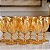 Conjunto 06 Taças Copo Diamond Dourado Ambar 260ml Luxo Jogo De Taças Suco Vinho Mesa Posta Elegante - Imagem 7