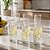 Jogo 06 Copos Vidro Marbella Luxo 370ml Drink Suco Copo Alto Vidro - Imagem 1