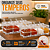 Kit 2 Porta Temperos 4 em 1 com Colher Acrílico Organizador para Sal Açúcar e Especiarias - Imagem 1