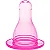 Bico de Mamadeira Lolly Redonda Rosa Blister - Imagem 1