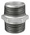NIPLE GALVANIZADO ROSCA MACHO BSP CLASSE 150 - Imagem 1