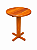 Mesa de Canto Lavras 40 cm em Madeira de Demolição - Imagem 2