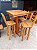 Conjunto Bistrô Tiradentes – Mesa + 4 Banquetas em Madeira de Demolição - Imagem 3