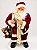 Papai Noel Decorativo Musical com Lista de Presentes – 60 cm - Imagem 1