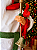 Papai Noel Decorativo com cajado e cardeal em pé 80 cm - Imagem 3